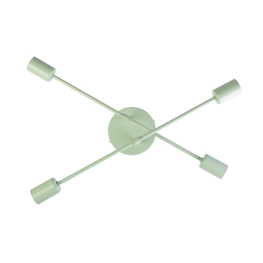 Przysufitowy żyrandol CAMBRIDGE 4xE27/15W/230V zielony