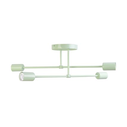 Przysufitowy żyrandol CAMBRIDGE 4xE27/15W/230V zielony