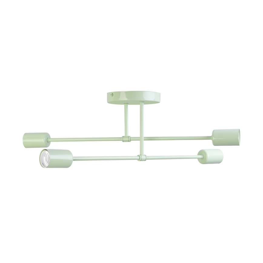 Przysufitowy żyrandol CAMBRIDGE 4xE27/15W/230V zielony