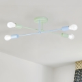 Przysufitowy żyrandol CAMBRIDGE 4xE27/15W/230V zielony/niebieski