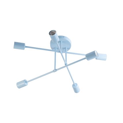 Przysufitowy żyrandol CAMBRIDGE 6xE27/15W/230V niebieski