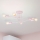 Przysufitowy żyrandol CAMBRIDGE 6xE27/15W/230V różowy
