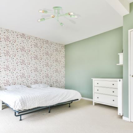 Przysufitowy żyrandol CAMBRIDGE 6xE27/15W/230V zielony