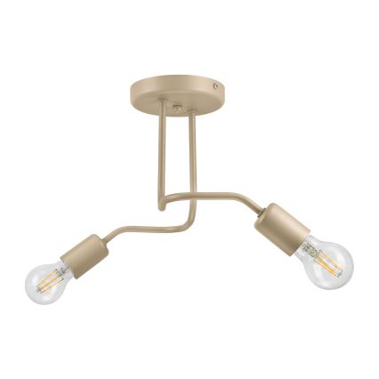 Przysufitowy żyrandol CHARLIE 2xE27/15W/230V beżowy