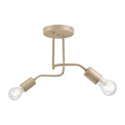 Przysufitowy żyrandol CHARLIE 2xE27/15W/230V beżowy