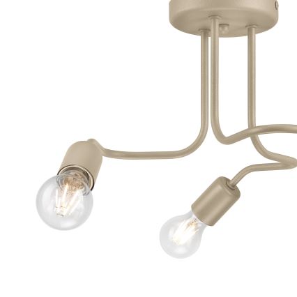 Przysufitowy żyrandol CHARLIE 3xE27/15W/230V beżowy