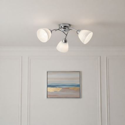 Przysufitowy żyrandol CLARA 3xE27/15W/230V chrom błyszczący