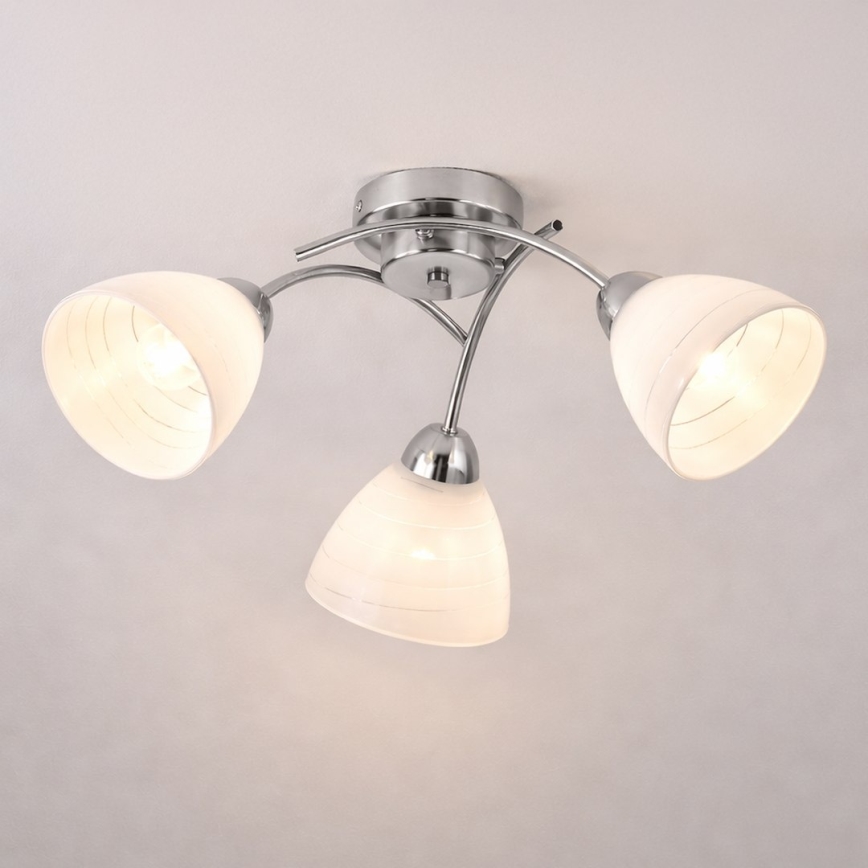 Przysufitowy żyrandol CLARA 3xE27/15W/230V chrom błyszczący