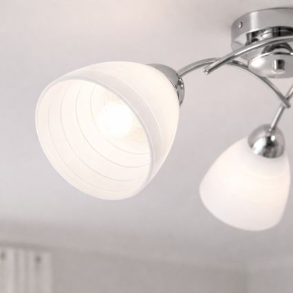 Przysufitowy żyrandol CLARA 3xE27/15W/230V chrom błyszczący
