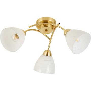 Przysufitowy żyrandol CLARA 3xE27/15W/230V złoty