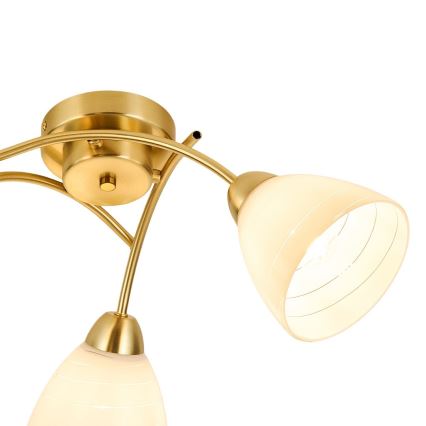 Przysufitowy żyrandol CLARA 3xE27/15W/230V złoty