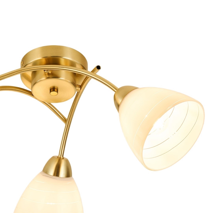 Przysufitowy żyrandol CLARA 3xE27/15W/230V złoty