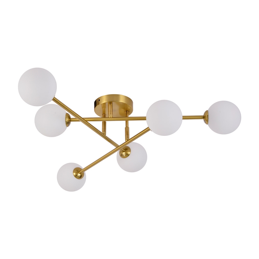 Przysufitowy żyrandol DORADO 6xG9/28W/230V złoty