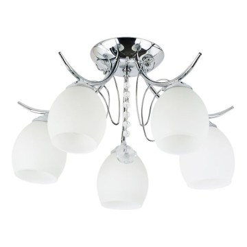Przysufitowy żyrandol ELLA 5xE27/15W/230V chrom błyszczący