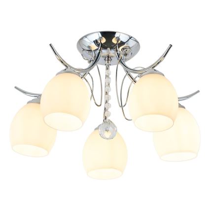 Przysufitowy żyrandol ELLA 5xE27/15W/230V chrom błyszczący