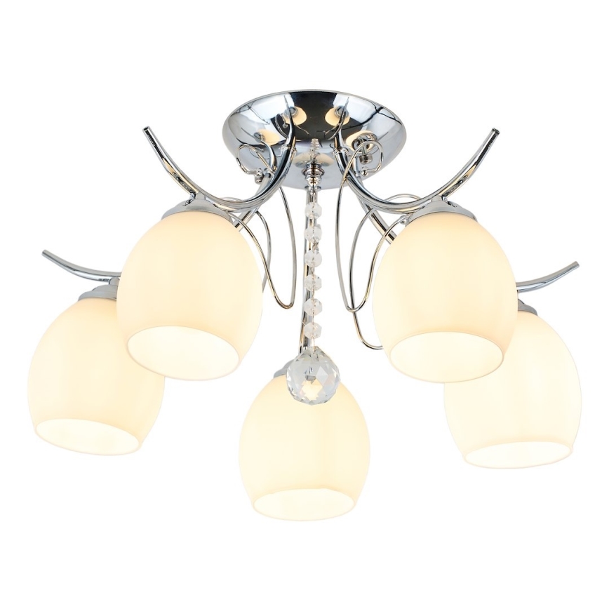 Przysufitowy żyrandol ELLA 5xE27/15W/230V chrom błyszczący