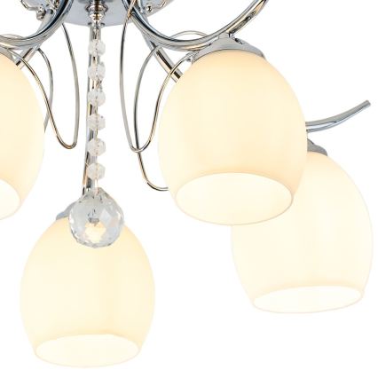 Przysufitowy żyrandol ELLA 5xE27/15W/230V chrom błyszczący