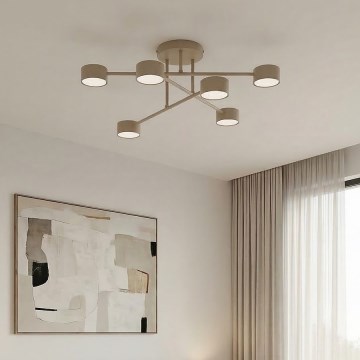 Przysufitowy żyrandol HALO 6xGX53/10W/230V beżowy