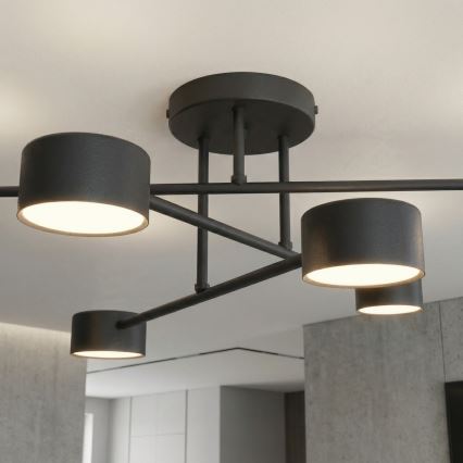 Przysufitowy żyrandol HALO 6xGX53/10W/230V czarny
