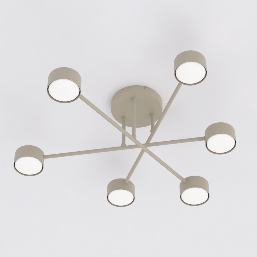 Przysufitowy żyrandol HALO 6xGX53/12W/230V beżowy