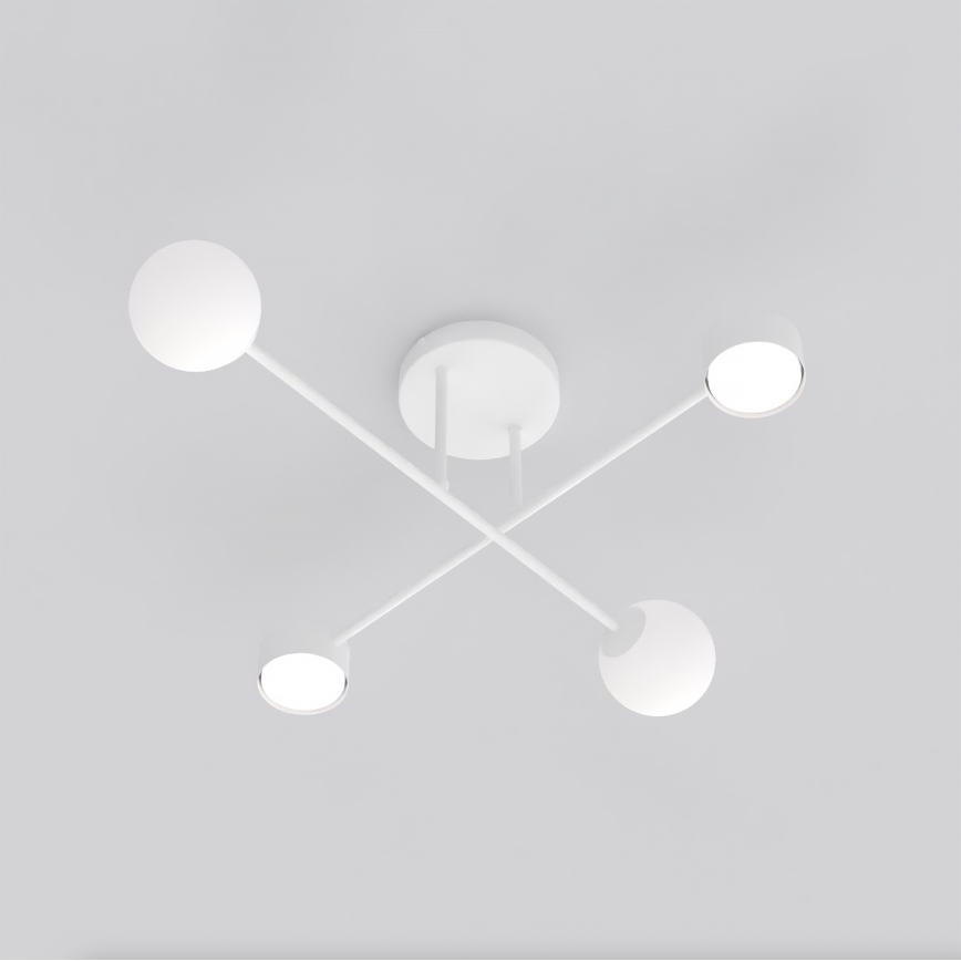 Przysufitowy żyrandol HOLON 2xG9/8W/230V + 2xGX53/12W biały