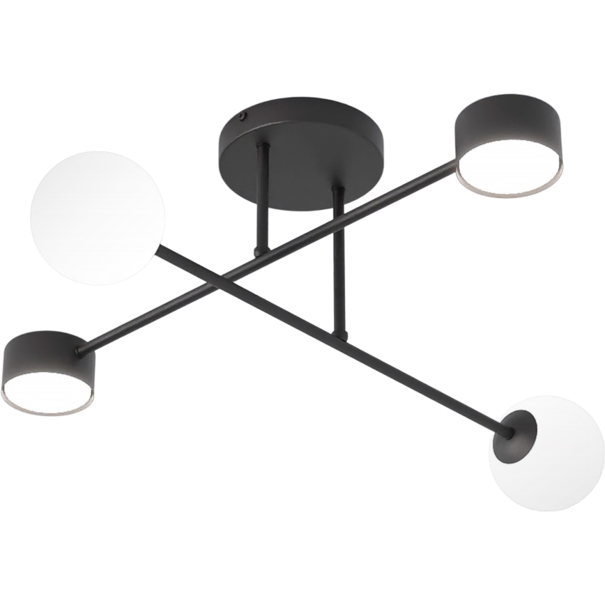 Przysufitowy żyrandol HOLON 2xG9/8W/230V + 2xGX53/12W czarny