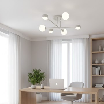 Przysufitowy żyrandol HOLON 3xG9/8W/230V + 3xGX53/12W biały