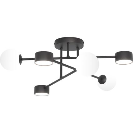 Przysufitowy żyrandol HOLON 3xG9/8W/230V + 3xGX53/12W czarny