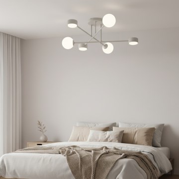 Przysufitowy żyrandol HOLON 3xG9/8W/230V + 3xGX53/12W szary