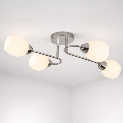 Przysufitowy żyrandol KING 4xE27/15W/230V, błyszczący chrom