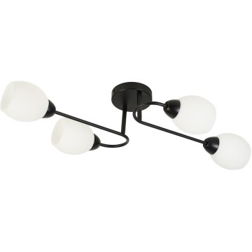 Przysufitowy żyrandol KING 4xE27/15W/230V czarny