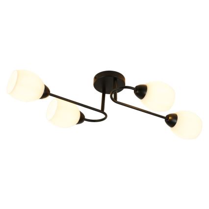 Przysufitowy żyrandol KING 4xE27/15W/230V czarny