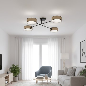 Przysufitowy żyrandol MAGA 4xE14/10W/230V beżowy