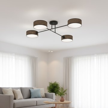 Przysufitowy żyrandol MAGA 4xE14/10W/230V brązowy