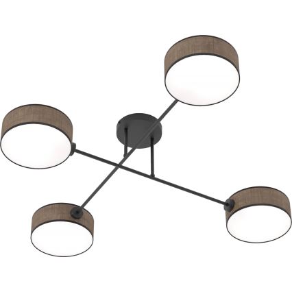 Przysufitowy żyrandol MAGA 4xE14/10W/230V brązowy