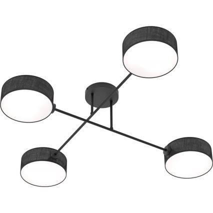 Przysufitowy żyrandol MAGA 4xE14/10W/230V czarny