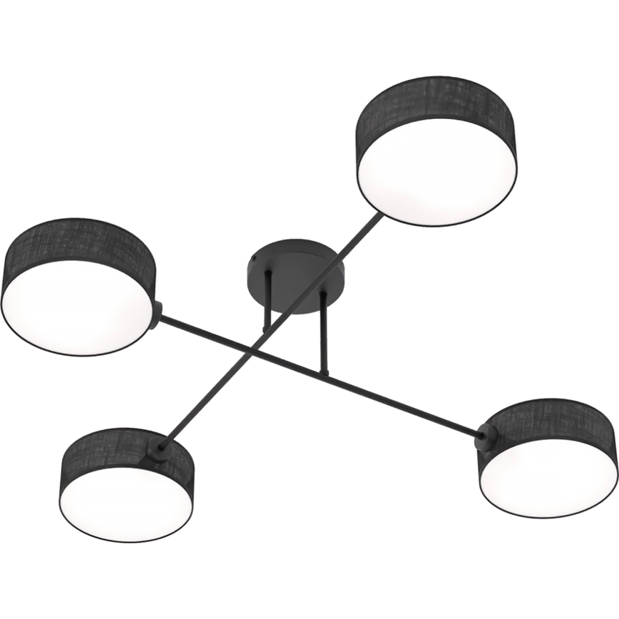 Przysufitowy żyrandol MAGA 4xE14/10W/230V czarny