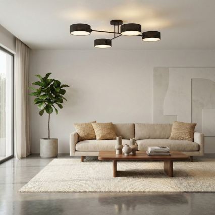 Przysufitowy żyrandol MAGA 4xE14/10W/230V czarny