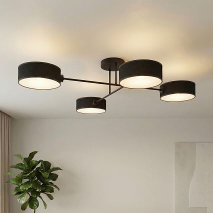 Przysufitowy żyrandol MAGA 4xE14/10W/230V czarny