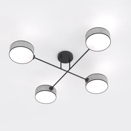 Przysufitowy żyrandol MAGA 4xE14/10W/230V szary