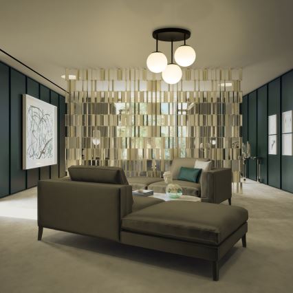 Przysufitowy żyrandol MOONLIGHT 3xE27/15W/230V czarny