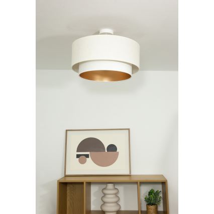 Przysufitowy żyrandol NATIA 1xE27/60W/230V, Ø 45 cm, biały