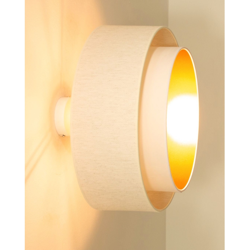 Przysufitowy żyrandol NATIA 1xE27/60W/230V, Ø 45 cm, biały