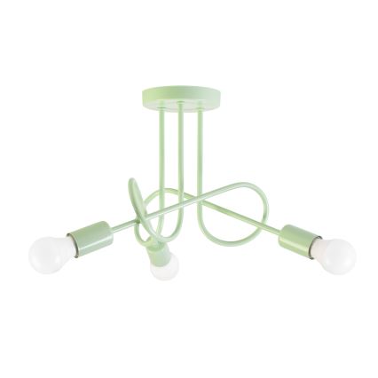 Przysufitowy żyrandol OXFORD 3xE27/15W/230V zielony