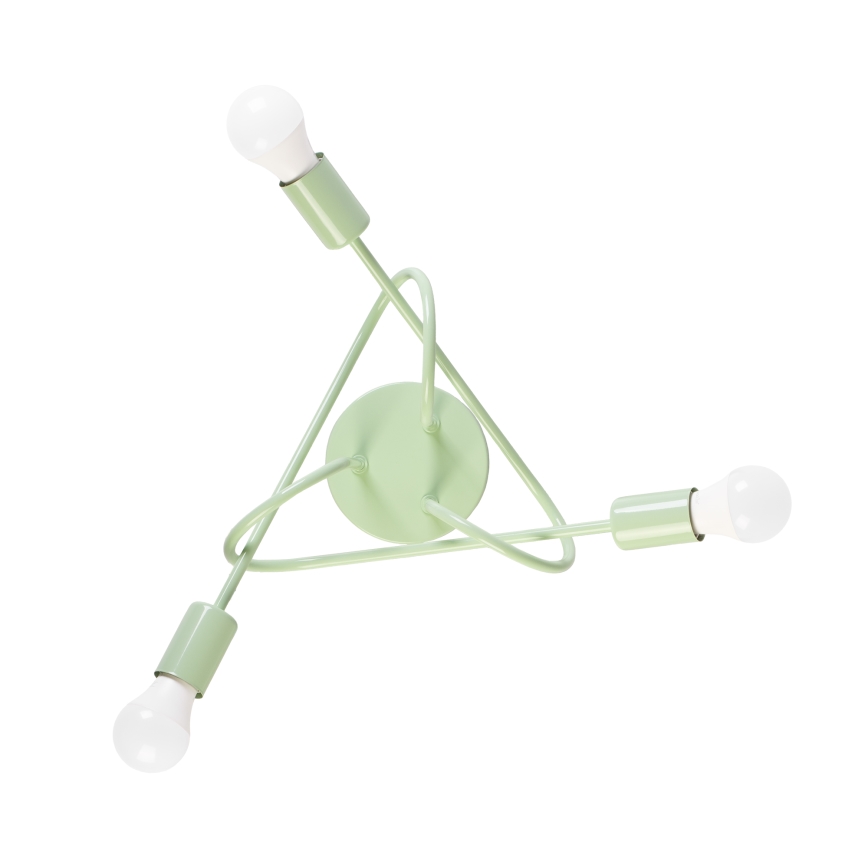 Przysufitowy żyrandol OXFORD 3xE27/15W/230V zielony