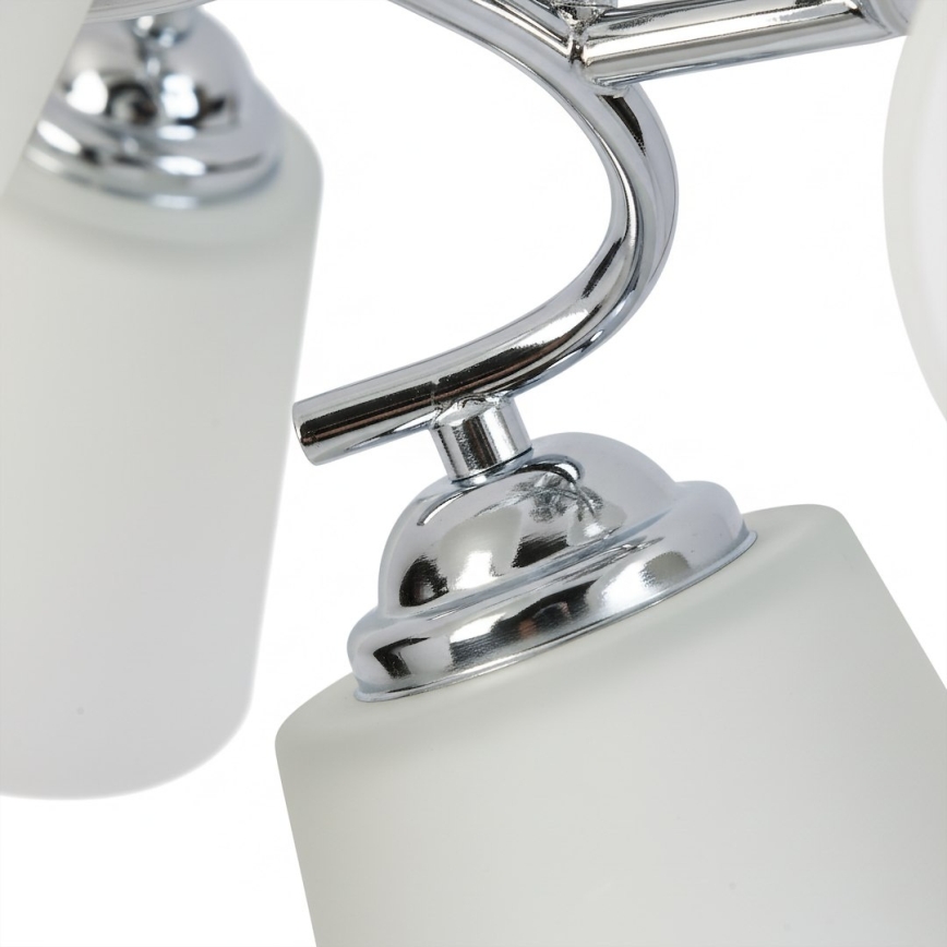 Przysufitowy żyrandol PAFOS 5xE27/15W/230V, chrom błyszczący