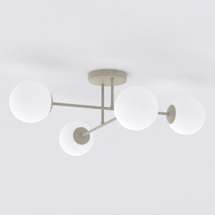 Przysufitowy żyrandol ROMA 4xE14/10W/230V beżowy