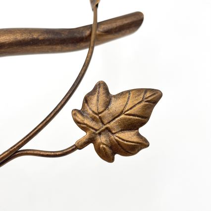 Przysufitowy żyrandol ROZETA 3xE14/40W/230V brązowy