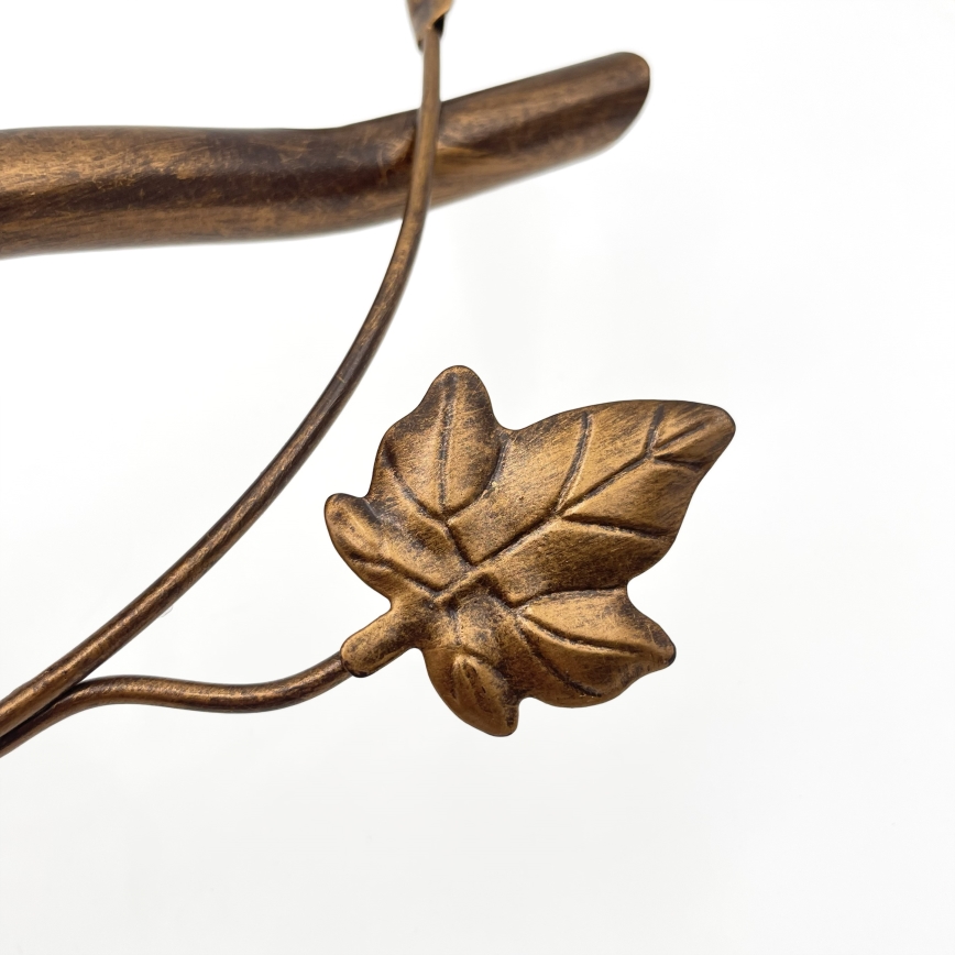 Przysufitowy żyrandol ROZETA 5xE14/40W/230V brązowy