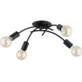Przysufitowy żyrandol TORIZO 4xE27/15W/230V czarny